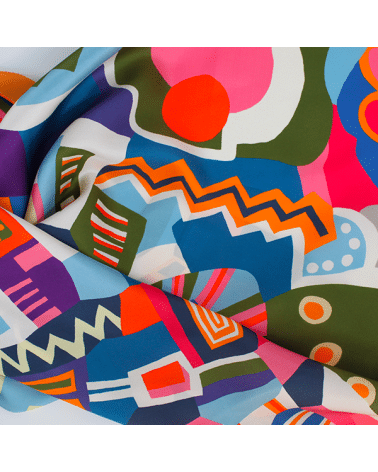 Large silk scarf made in France