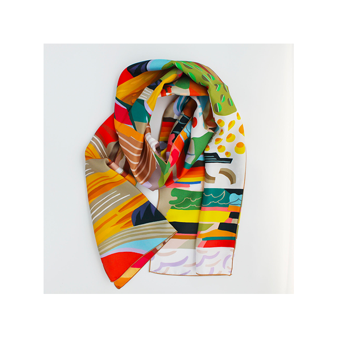 Echarpe multicolore