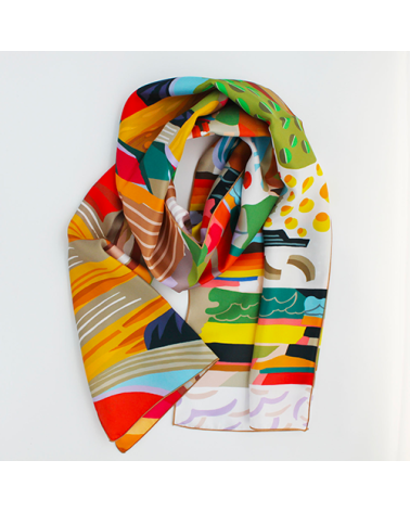 Echarpe multicolore