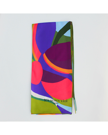 foulard en soie paloma
