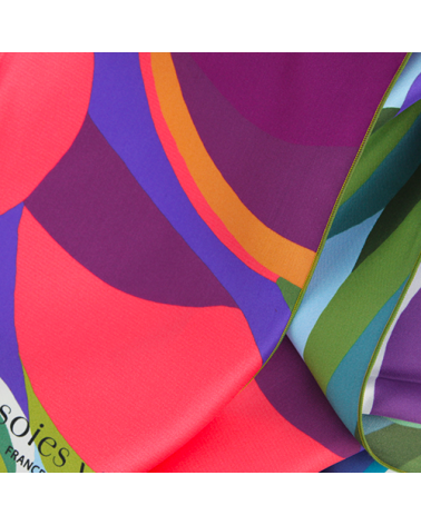 colored silk scarf