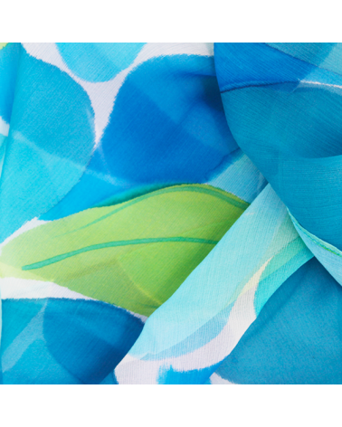 foulard en soie peint à la main