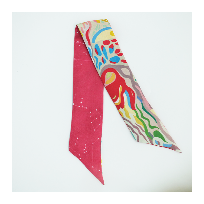 Bracelet de soie Strate corail