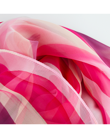 pink silk stole
