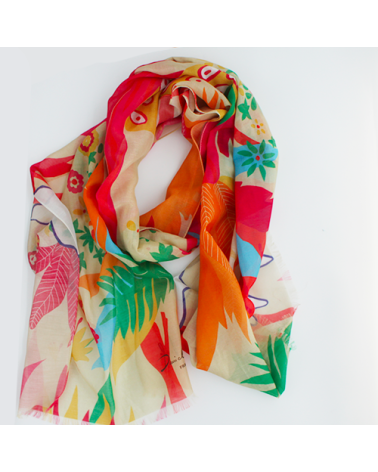cotton and silk stole made in france