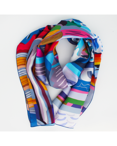 Foulard en soie Hadid