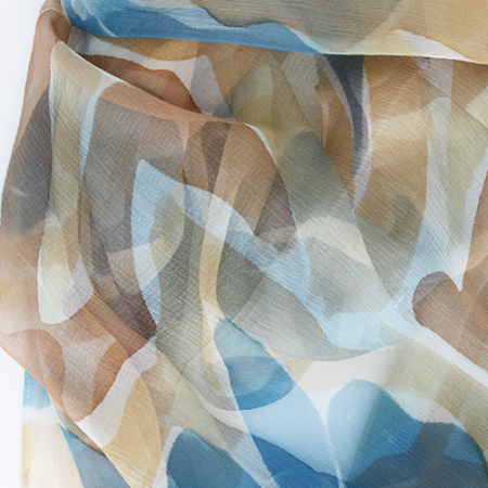 Etole peint main bleu et beige