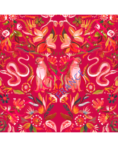 foulard en soie rouge