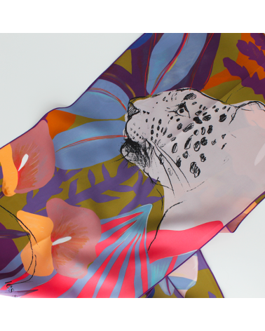 echarpe en soie d'automne