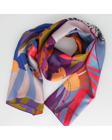 Echarpe en soie sauvage