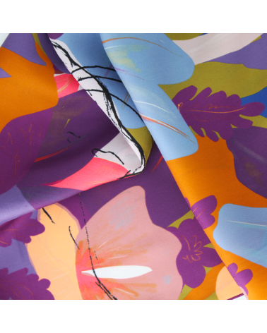 foulard en soie d'automne