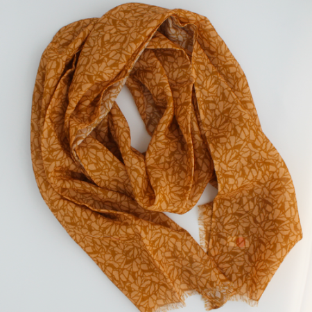 etole laine et soie caramel