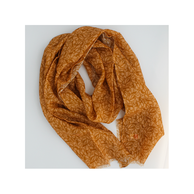 etole laine et soie caramel