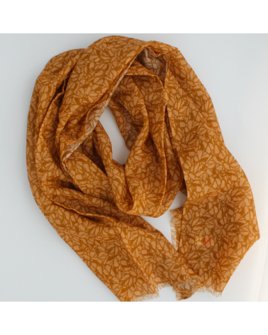 etole laine et soie caramel