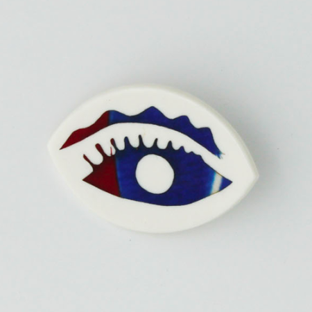 broche oeil bleu