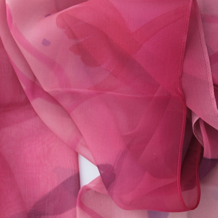 Hand painted silk stole