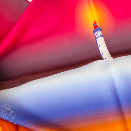 silk scarf made in france