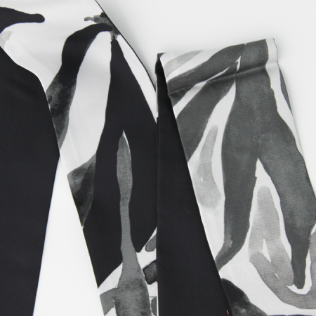 bandeau de soie gris