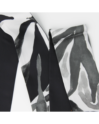 bandeau de soie gris