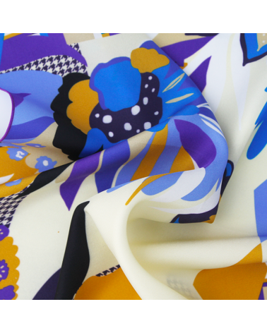 blue and yellow little scarf