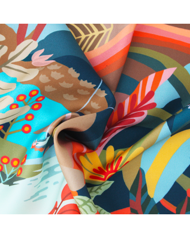 carré de soie couleurs d'automne