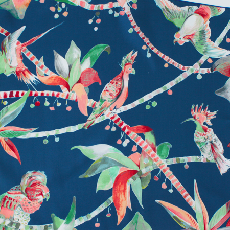 grand carré soie bleu farandole