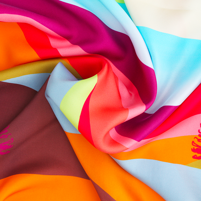 grand carré de soie montgolfière