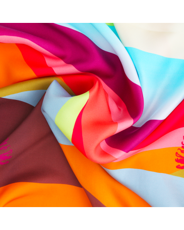 grand carré de soie montgolfière