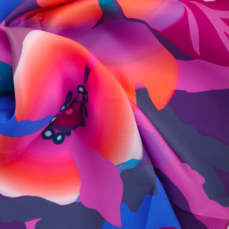 carré soie violet femme