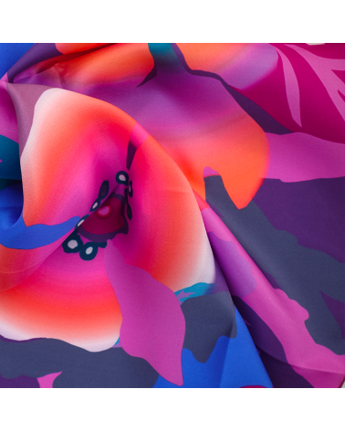 carré soie violet femme