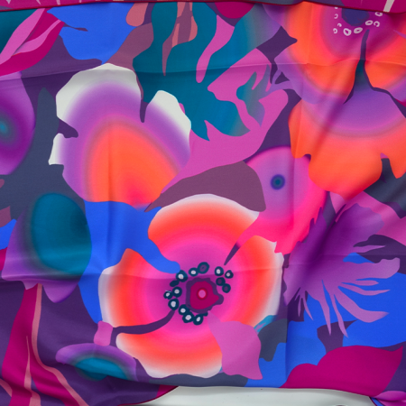 carré soie petula violet femme