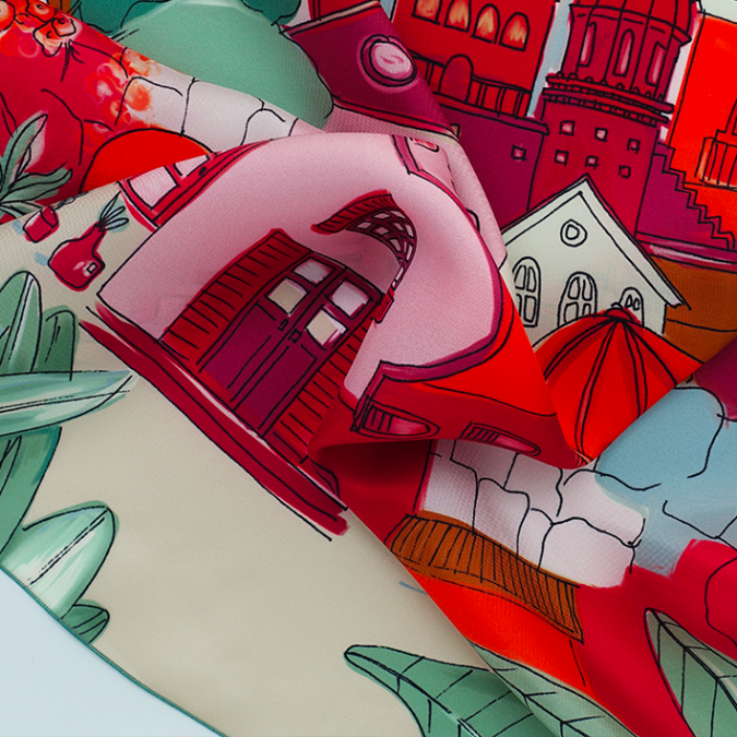 carré de soie femme Salomé