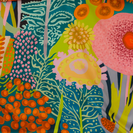 foulard en soie femme vert