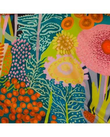 foulard en soie femme vert