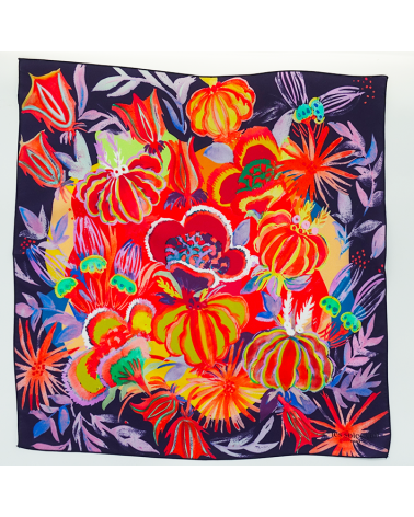 petit carré soie multicolore