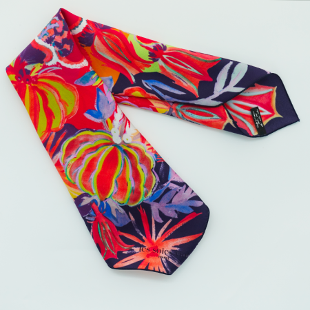 petit carré soie artifice multicolore