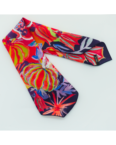 petit carré soie artifice multicolore