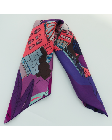 petit carré de soie maison