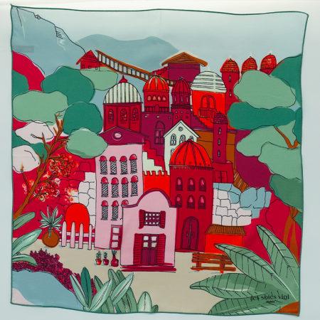 silk scarf made in france