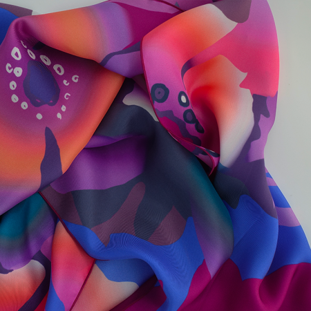 silk scarf made in france