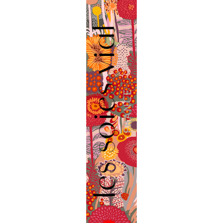 echarpe soie femme rouge