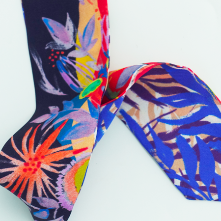 bracelet de soie réversible