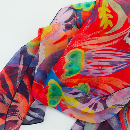 silk musseline stole