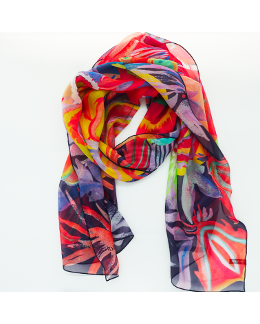 Etole mousseline soie artifice