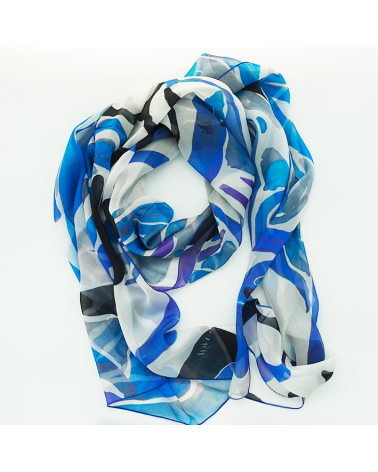 Etole mousseline bleu cesaria