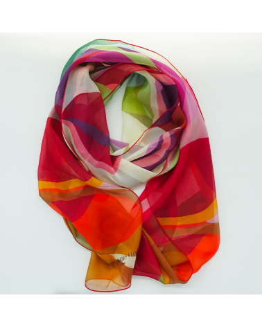 orange musselin silk stole