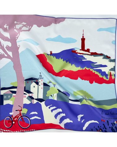 Carré de soie lavande ventoux