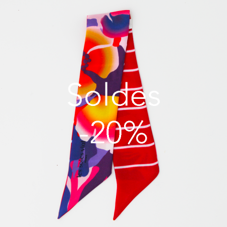 bracelet de soie multicolore