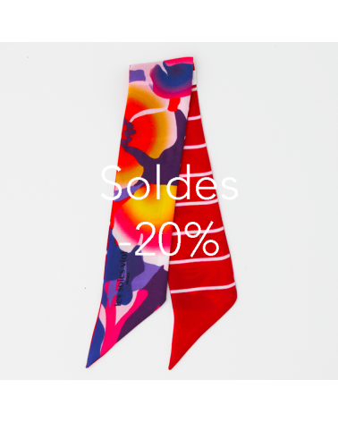 bracelet de soie multicolore